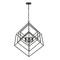 Z-Lite Euclid 6 Light Chandelier, Matte Black 457-6MB - alternate 2